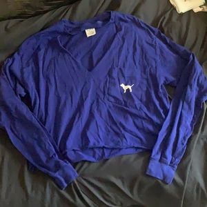 PINK Victoria Secret Size M Cropped Longsleeve